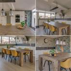 Pronto Bassano eettafel + optie salontafel & stoelen, Huis en Inrichting, Ophalen, Gebruikt, 100 tot 150 cm, 200 cm of meer