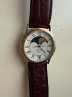 Prestige Genève Quartz 18 k goud horloge maanfase-indicator, Sieraden, Tassen en Uiterlijk, Horloges | Antiek, Ophalen, Goud, Overige merken