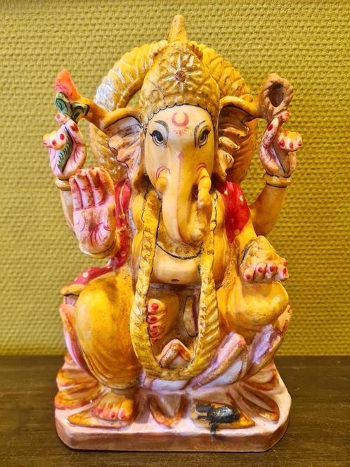 GANESHA MARMER BIRMA 30 CM!, Tuin en Terras, Tuinbeelden, Nieuw, Boeddhabeeld, Overige materialen, Ophalen of Verzenden