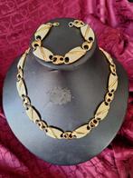Zeer Mooie en Nette Monet Vintage Sieraden Set Goud/Creme, Sieraden, Tassen en Uiterlijk, Antieke sieraden, Ophalen of Verzenden