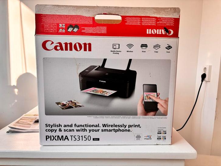 Canon PIXMA TS3150 - Nieuw in doos!, Computers en Software, Printers, Nieuw, All-in-one, Inkjetprinter, Kleur printen, Draadloos