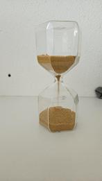 Glazen Zandloper met Gouden Kraaltjes, Ophalen, Zo goed als nieuw, Analoog, Overige typen