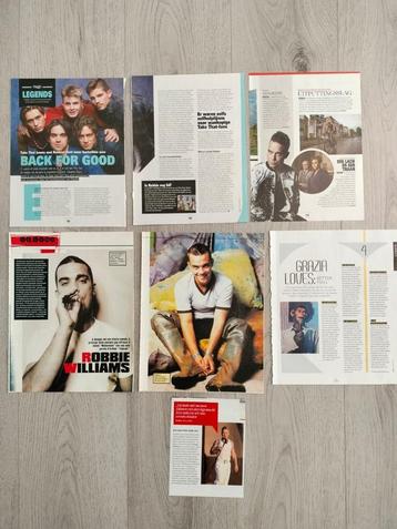 Robbie Williams Take that tijdschrift artikelen verzameling  beschikbaar voor biedingen