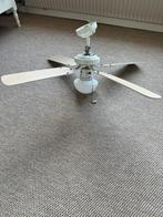 Retro plafond ventilator met licht, Witgoed en Apparatuur, Ventilatoren, Ophalen, Gebruikt, Plafondventilator