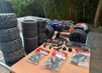 Traxxas erevo 2.0 met upgrades, extra wielen en extra spulle, Ophalen of Verzenden, Gebruikt, 1:5 t/m 1:8, Auto