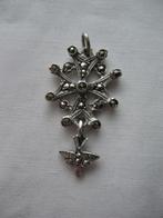 Zilveren Hanger *Hugenotenkruis, Ophalen of Verzenden, Zilver