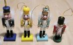 4 houten notenkrakers kersthangers kerstballen figuren, Ophalen of Verzenden, Zo goed als nieuw