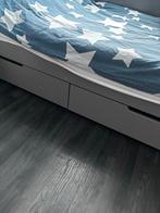 Nous bedbank met lattenbodem en lades, Huis en Inrichting, Slaapkamer | Bedden, Ophalen, 90 cm, Eenpersoons, Zo goed als nieuw