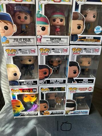 Diverse Funko's beschikbaar voor biedingen