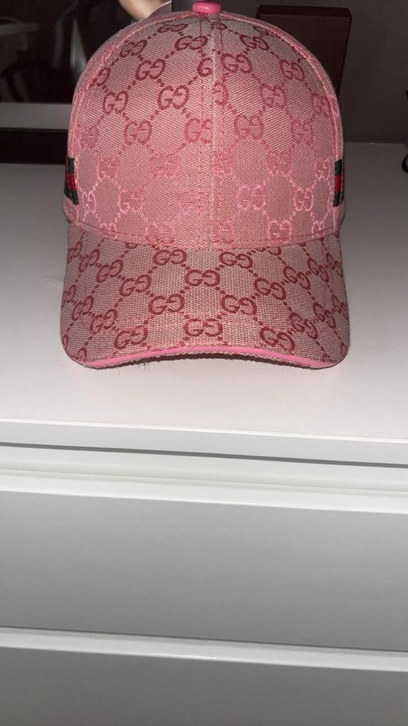 Roze gucci pet, Kleding | Heren, Hoeden en Petten, Zo goed als nieuw, One size fits all, Ophalen of Verzenden