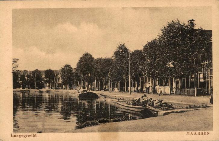Maarssen  Langegracht, Verzamelen, Ansichtkaarten | Nederland, Ongelopen, Utrecht, Voor 1920, Verzenden