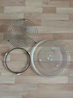 Doorsnee 35cm magnetron glasplaat + ring + rekje, Ophalen, Zo goed als nieuw, Vrijstaand, 45 tot 60 cm
