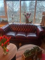 Chesterfield bank - 200cm breed, Ophalen, Gebruikt, Driepersoons, Rechte bank