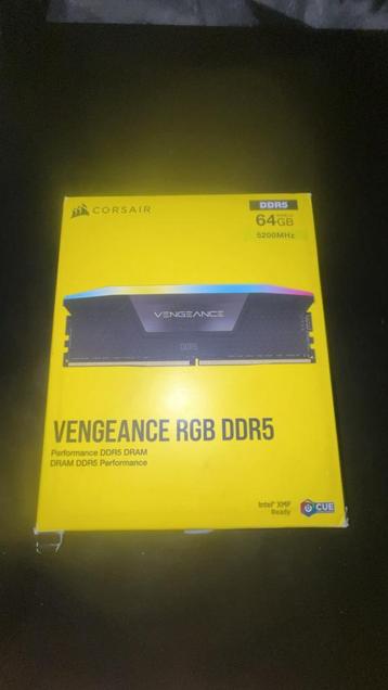 Corsair Vengeance RGB DDR5 64GB (2x32GB) 5200MHz – NIEUW beschikbaar voor biedingen