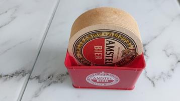 AMSTEL GOLD RACE 1983 BIERVILTJES (14ST) IN KRATJE. beschikbaar voor biedingen