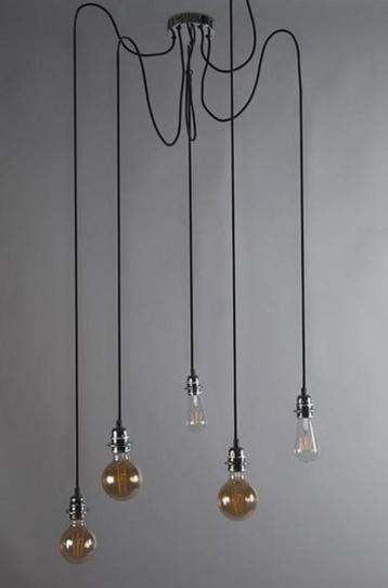 Hanglamp - 5 lichts - 1000 mm - chroom beschikbaar voor biedingen
