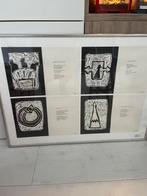 Zeefdrukken Jeroen Krabbe, met gedicht van J.H van Geemert, Antiek en Kunst, Kunst | Litho's en Zeefdrukken, Ophalen
