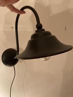Wandlamp mat zwart landelijke stijl, Huis en Inrichting, Lampen | Wandlampen, Ophalen, Gebruikt, Metaal