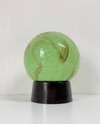 Groen gemarmerde bollamp plafonnière bol Thabur Art Deco, Ophalen of Verzenden, Zo goed als nieuw, Glas, Art Deco