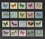 Mozambique 20 zegels insekten vlinders PF-Plakker-gestemp, Verzenden, Gestempeld, Dier of Natuur