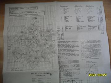 NIEUW Patroon Rozen en Vergeet-me-nietjes. Verkoop ook DMC beschikbaar voor biedingen