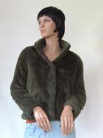 ONLY Donkergroene Fluffy Teddy Winterjas XS 34, Only, Ophalen of Verzenden, Zo goed als nieuw, Maat 34 (XS) of kleiner