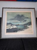 Leie in de winter  door Albert Saverys, Antiek en Kunst, Ophalen