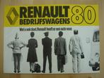 Renault Bestelwagen Brochure 1980 - 4 5 18 Estafette, Boeken, Renault, Zo goed als nieuw, Ophalen, Renault