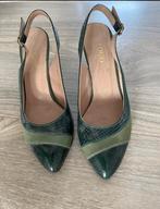 Groene Slingback Pumps - Maat 38, Pumps, Ophalen of Verzenden, Zo goed als nieuw, Togo