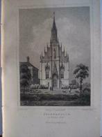 045 / Groenendijk de Nieuwe Kerk    Staalgravure 1860, Antiek en Kunst, Ophalen of Verzenden