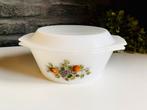 Arcopal Fruits de France Vintage Ovenschaal met deksel, Huis en Inrichting, Keuken | Servies, Ophalen of Verzenden, Overige stijlen