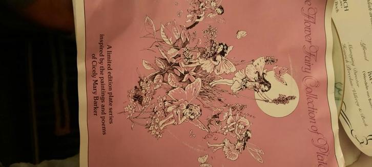 Cicely Mary Barker 'Sweet Pea Fairy' Bord, Antiek en Kunst, Antiek | Wandborden en Tegels, Ophalen of Verzenden