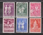 Indonesie 127/132 geb Kinderzegels 1954 ; Indonesie 10% CW, Postzegels en Munten, Postzegels | Azië, Zuidoost-Azië, Ophalen of Verzenden