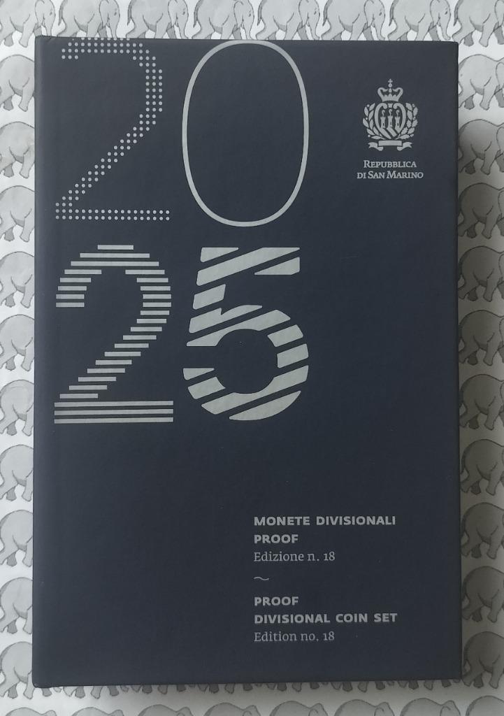 San Marino Proofset 2025 + 2 herdenkingsmunten., Postzegels en Munten, Munten | Europa | Euromunten, Setje, Overige waardes, San Marino