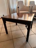 Mahonie hoektafel echt als nieuw, Huis en Inrichting, Tafels | Bijzettafels, Verzenden, Zo goed als nieuw, 60 cm of meer, Rechthoekig