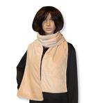 Nieuwe optidee Sjaal Beige / wit, Kleding | Dames, Mutsen, Sjaals en Handschoenen, Optidee, Maat 42/44 (L), Nieuw, Ophalen of Verzenden