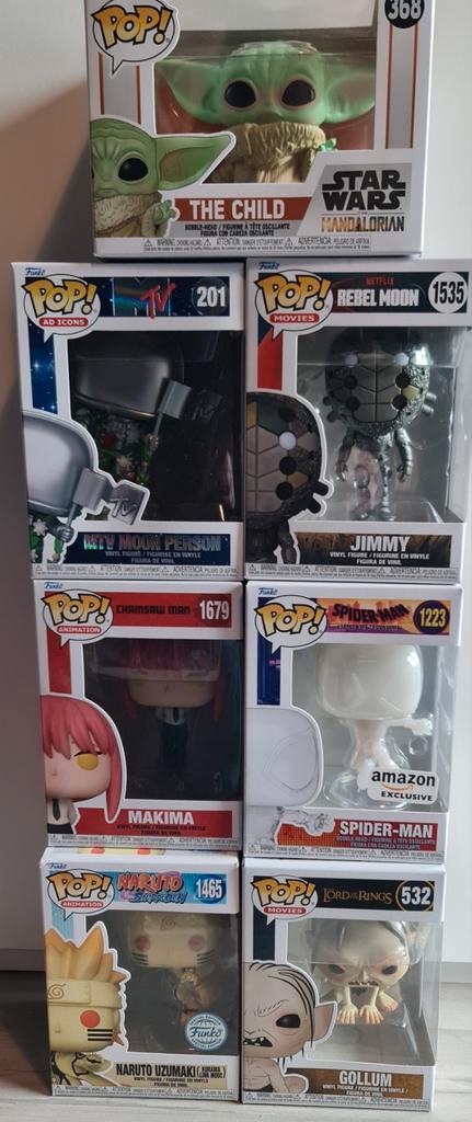 Funko pop funkos star wars naruto spider-man icons, Verzamelen, Poppetjes en Figuurtjes, Zo goed als nieuw, Ophalen of Verzenden