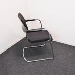 Interstuhl - Vergaderstoel - Zwart - Chroom - Slede, Huis en Inrichting, Stoelen, Ophalen of Verzenden, Nieuw, Zwart, Vier