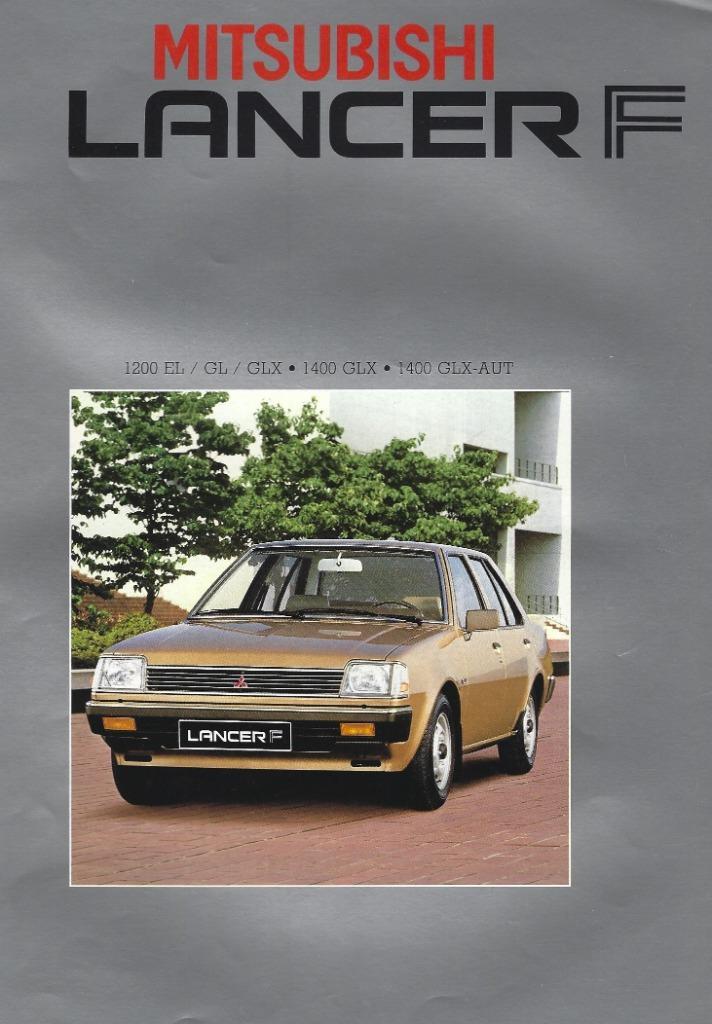 Folder Mitsubishi Lancer F 1982, Boeken, Auto's | Folders en Tijdschriften, Gelezen, Mitsubishi, Ophalen of Verzenden