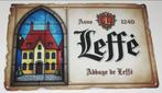 LEFFE BIER : Metalen Bord Leffe Abdijbier - Anno 1240, Verzenden, Nieuw, Reclamebord, Plaat of Schild, Leffe