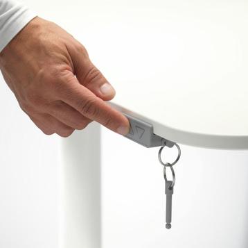 BEKANT wit bureau zit/sta elektrisch, 160x80 cm - afbeelding 9