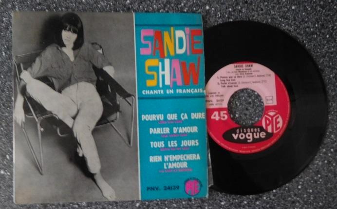 Sandy Shaw - pourvu que ca dure (EP-tje) (vanaf € 3,50), Cd's en Dvd's, Vinyl Singles, Zo goed als nieuw, EP, Pop, 7 inch, Ophalen of Verzenden