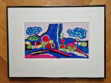Frank Rosen zeefdruk Tahiti landschap 1996 beschikbaar voor biedingen