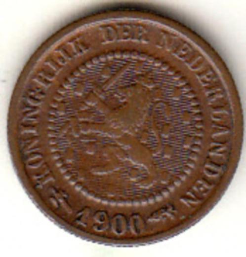 1/2 cent 1900 ZF-/ZF schaars, Postzegels en Munten, Munten | Nederland, Overige waardes, Koningin Wilhelmina, Verzenden