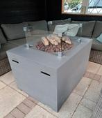 Happy Cocooning vuurtafel 108 cm lang 80 cm breed  68 cm h, Ophalen, Gebruikt