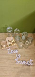 Bruiloft Decoratie Set - Placemats, Lantaarn, LED Kaarsen, Ophalen of Verzenden, Zo goed als nieuw