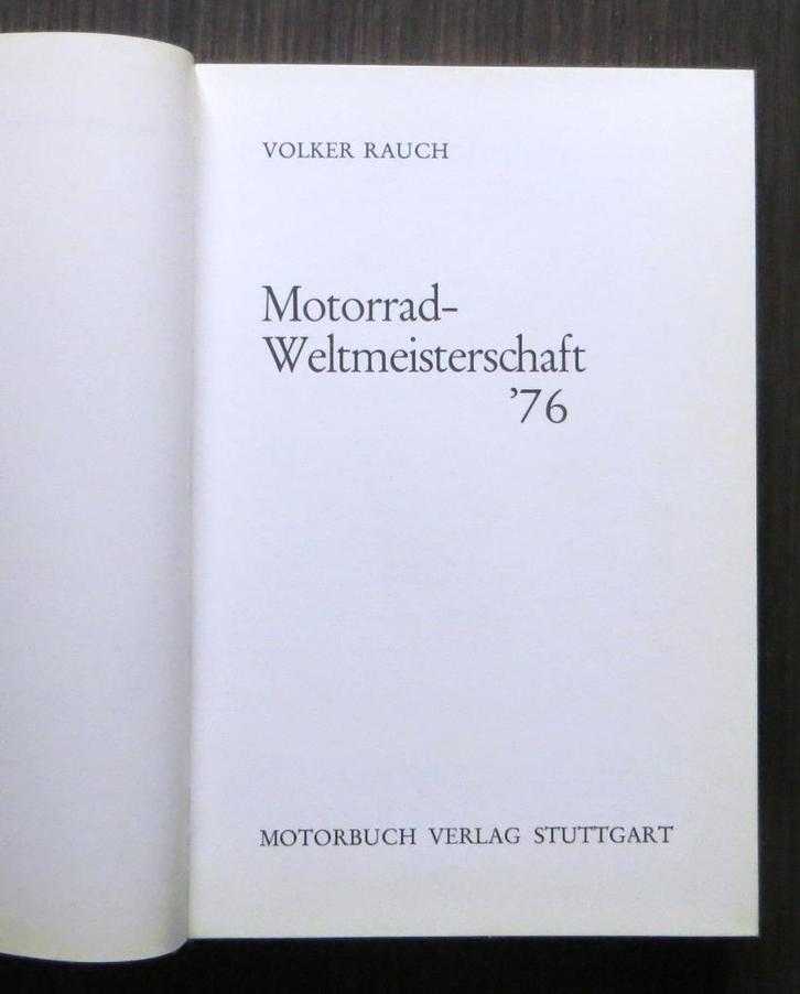 Motorrad-Weltmeisterschaft '76 (Volker Rauch) - 1976, Boeken, Motoren, Gelezen, Algemeen, Verzenden