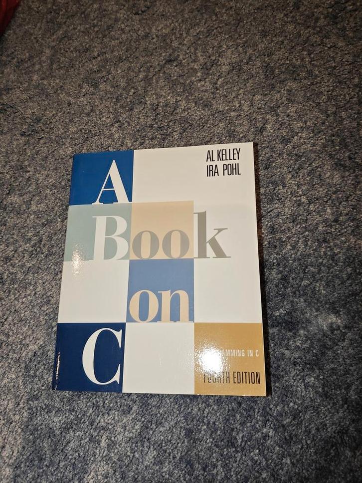 Studieboek C Programmeren - Kelley & Pohl, Boeken, Informatica en Computer, Zo goed als nieuw, Programmeertaal of Theorie, Ophalen of Verzenden