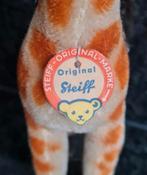 Vintage Steiff leeuw en giraf giraffe met knop en label., Ophalen