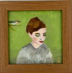 Portret vrouw Stella met lijst, Antiek en Kunst, Ophalen of Verzenden